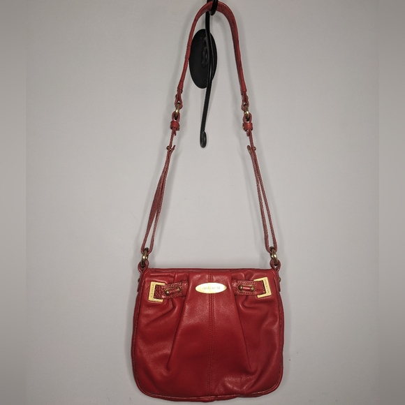 Brahmin Bags Brahmin Red Leather Crossbody Bag Poshmark